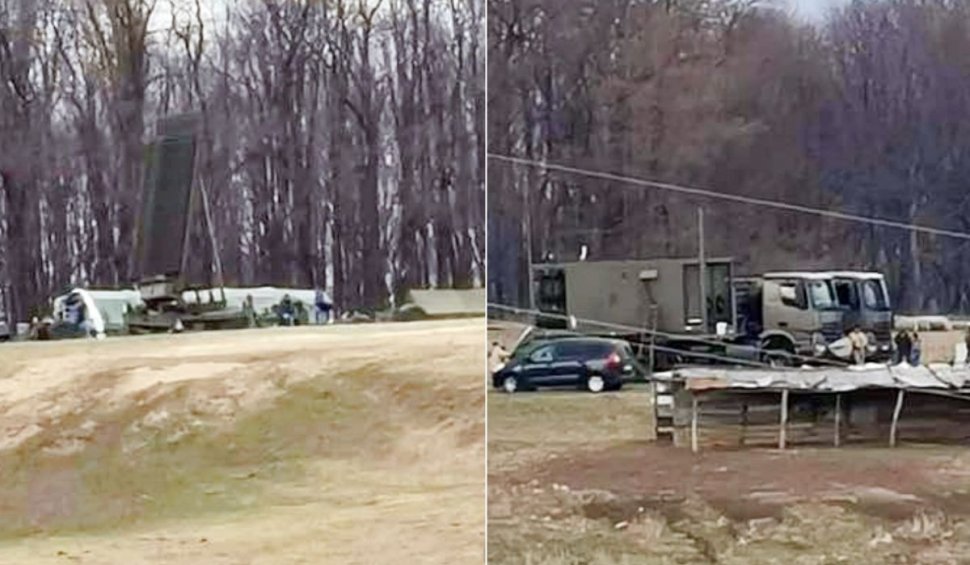 O tabără militară a fost instalată într-o localitate din Botoșani, după ce a tranzitat prin Suceava