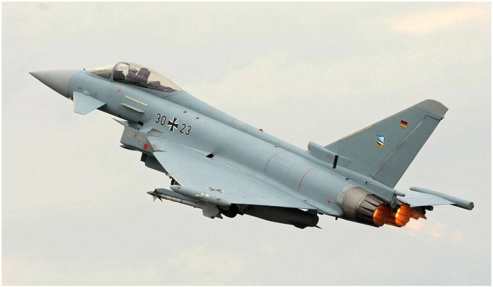 Forțele Aeriene Germane au trimis trei avioane Eurofighter Typhoon la Mihail Kogălniceanu