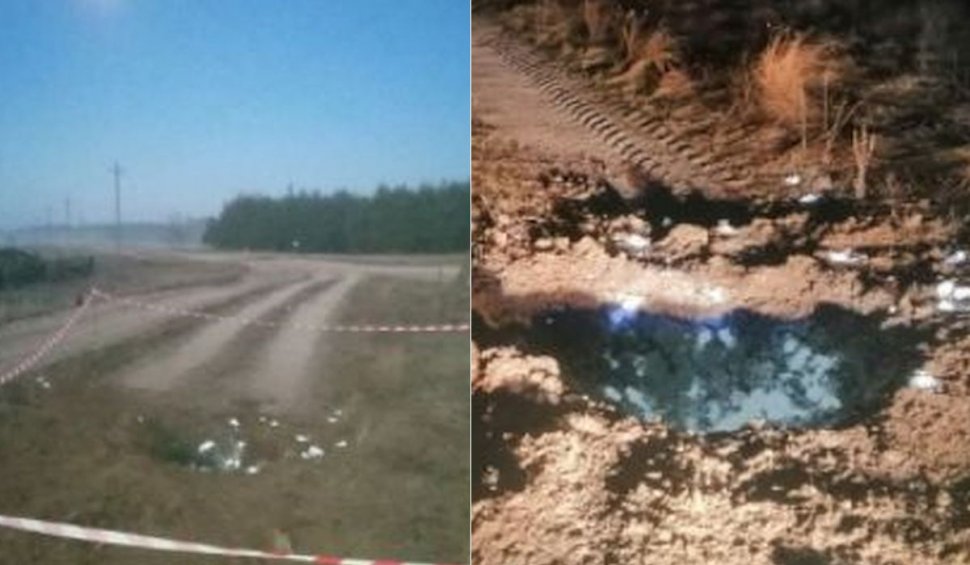 Un obuz ar fi căzut în sudul Rusiei. Presa rusă de stat publică fotografii cu craterul exploziei