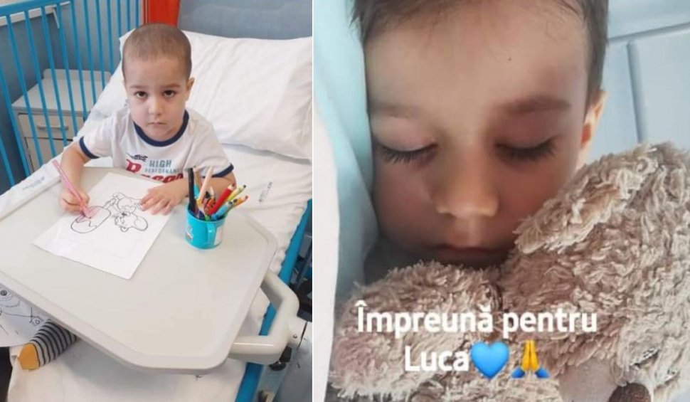 Luca are cinci ani şi este bolnav de leucemie | Spectacol cu zeci de oameni pentru micuţul care se luptă să trăiască