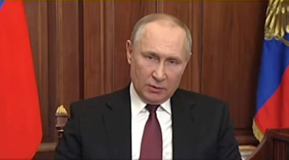 Momentul în care Vladimir Putin declară război Ucrainei ar fi fost înregistrat în urmă cu trei zile