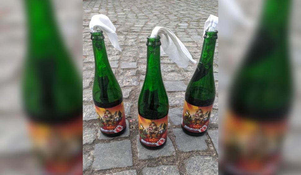 O berărie din Ucraina a început să "îmbutelieze" cocktail-uri Molotov: "Vom face bere mai târziu"