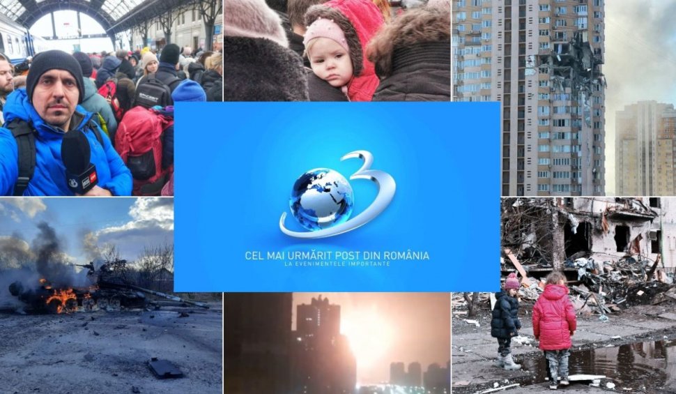Antena 3, cea mai urmărită televiziune de ştiri din România în timpul războiului din Ucraina