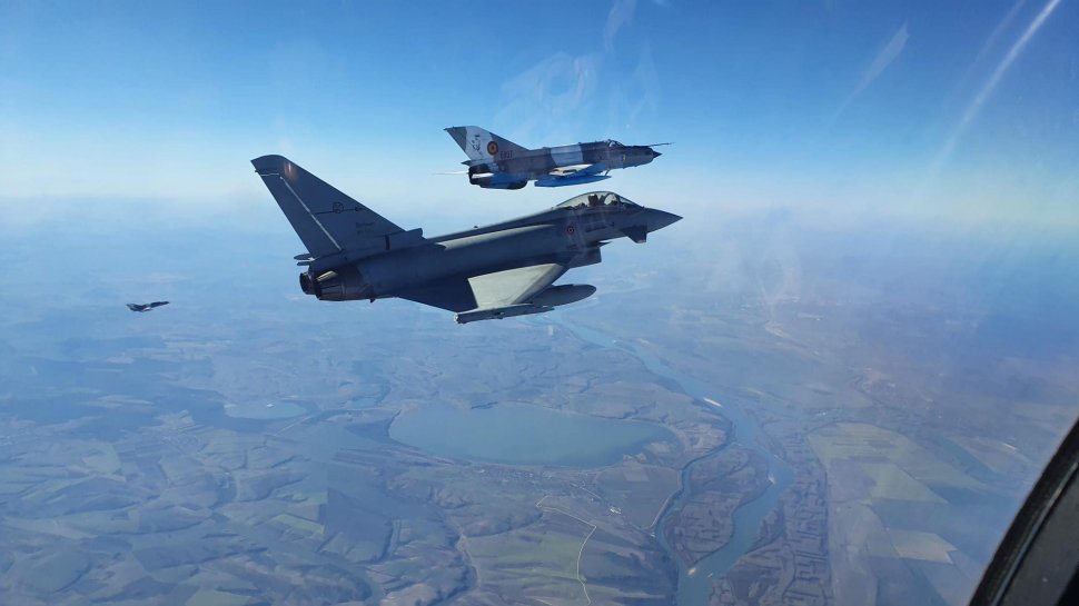 Italia trimite alte patru avioane militare Eurofighter în România și ajutoare militare în Ucraina