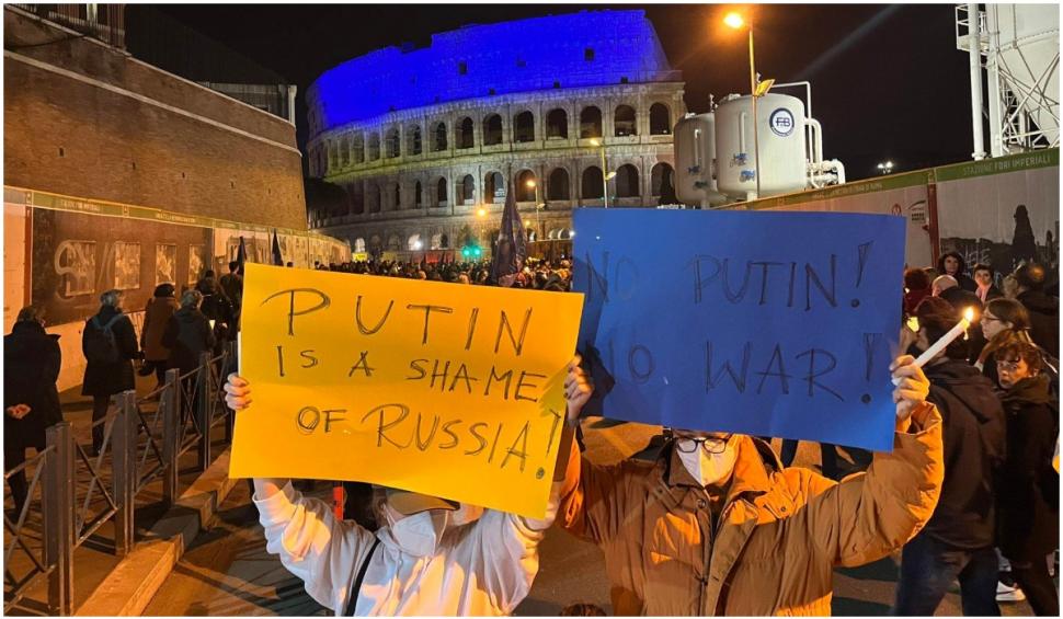 Proteste masive în toată lumea, inclusiv la Bucureşti. Românii cer recâștigarea drepturilor pierdute în ultimii doi ani şi încetarea războiului în Ucraina 753285