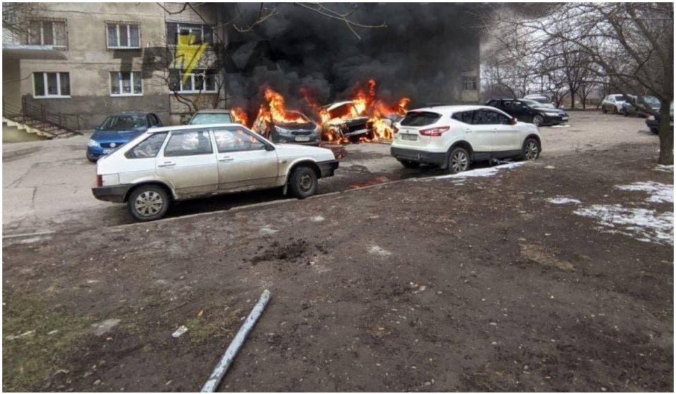 Centrul orașului Harkov este bombardat de ruși
