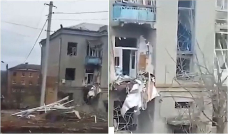 Imagini dezolante: oraşe făcute praf după bombardamente, în Ucraina