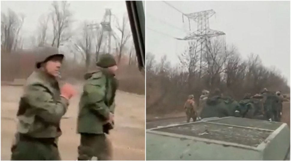 Imagini cu soldații ruși, luați prizonieri de armata ucraineană