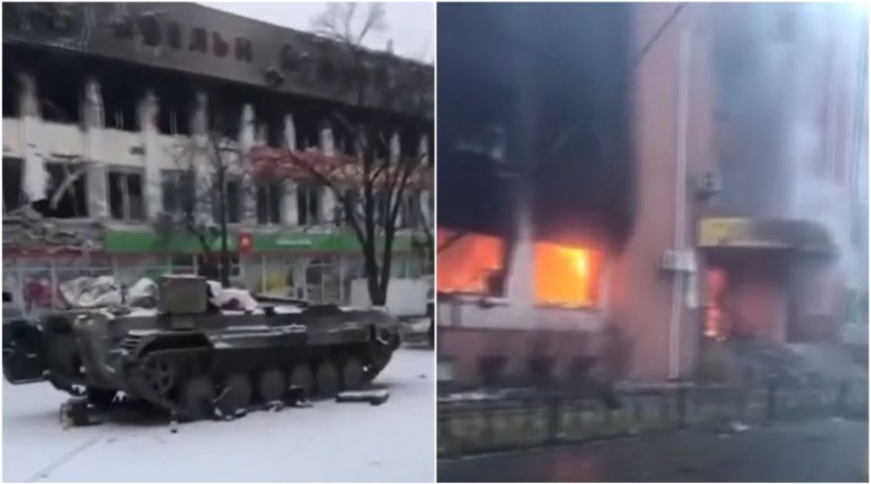 Dezastru produs de armata rusă într-o localitate de lângă Kiev