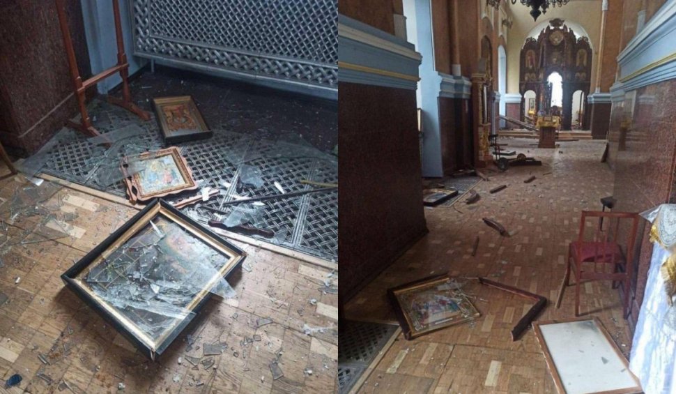 Catedrala Adormirea Maicii Domnului din Harkov a fost lovită de un obuz al ocupanţilor ruşi