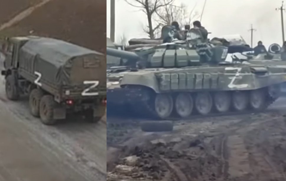 Ce înseamnă misterioasa litera "Z" de pe unele vehicule de luptă rusești