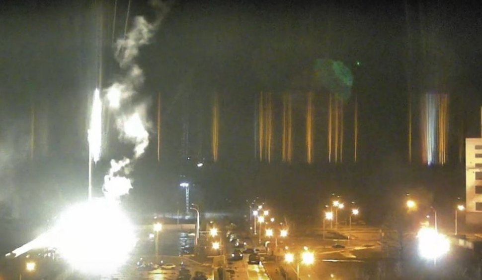 CNN: Centrala nucleară Zaporojie a luat foc după ce a fost bombardată de ruși
