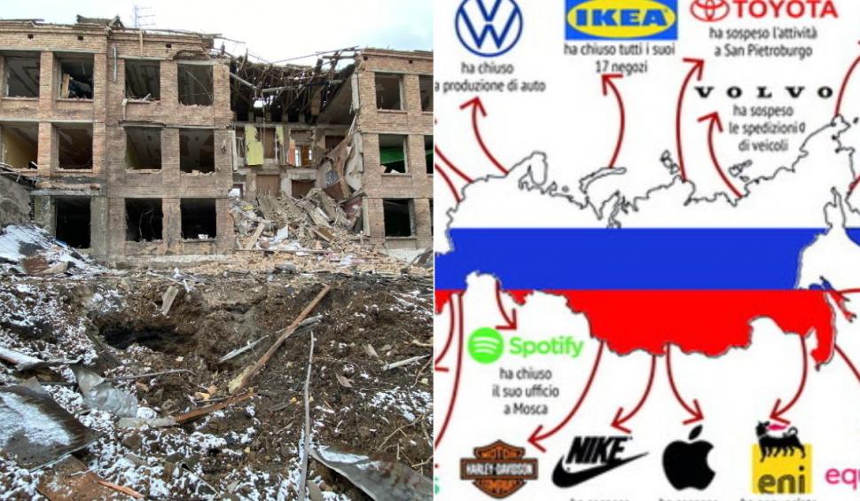 Harta marilor companii internaționale care părăsesc Rusia | Sancțiunile în urma declanșării războiului în Ucraina