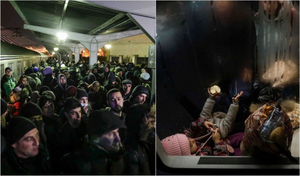 Tren cu 1.600 de refugiaţi din Ucraina a ajuns la Bucureşti. "A fost teribil, îngrozitor | Harkiv a fost transformat în Stalingrad, Kiev a fost bombardat"