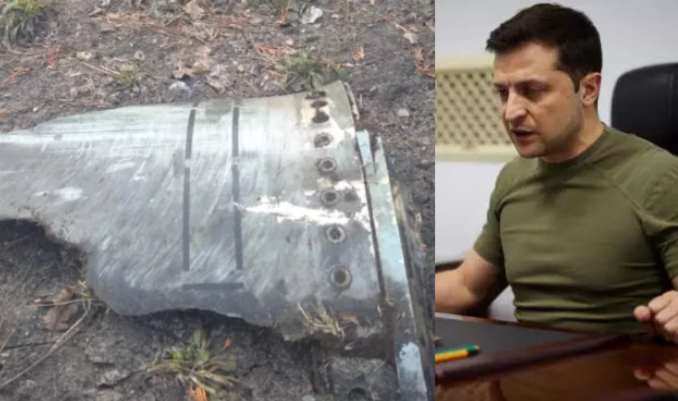 Un fragment de rachetă ar fi căzut în curtea casei lui Volodimir Zelenski: ”M-ați ratat!”