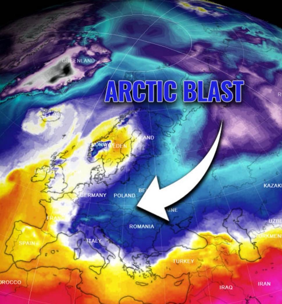 Un val de aer arctic loveşte România în următoarele zile, temperaturile pot ajunge la -15 grade Celsius 754669