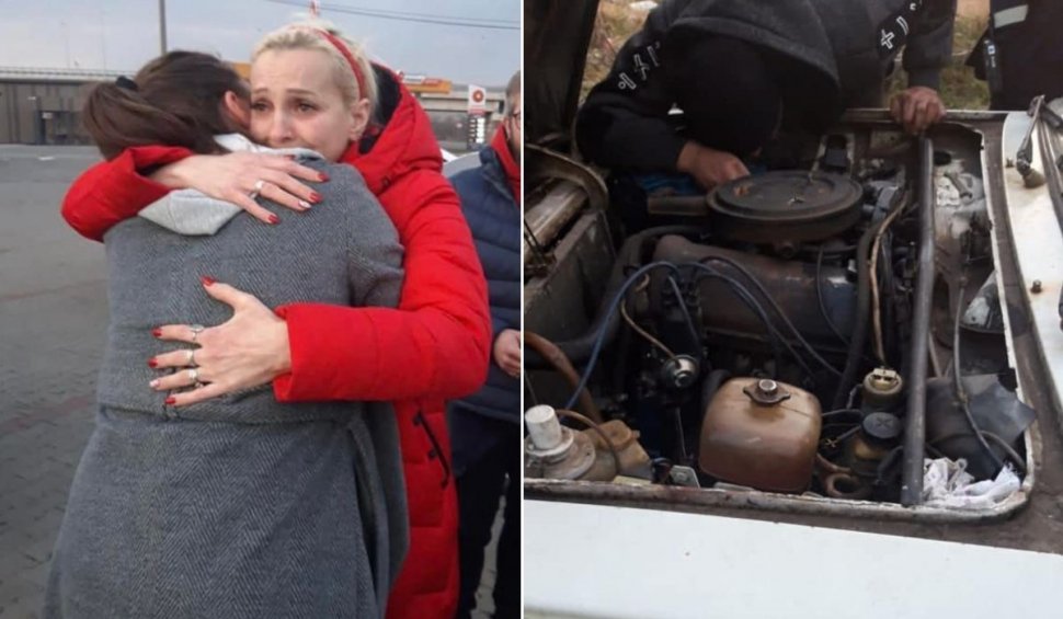 Poliţiştii din Sebeş au reparat maşina unor refugiaţi ucraineni cu deficienţe de auz: "O fărâmă de speranţă"