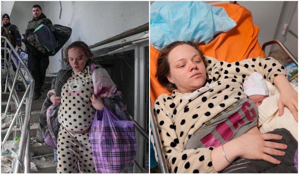 Tânăra însărcinată care a scăpat din bombardamentul maternităţii din Mariupol a născut o fetiţă