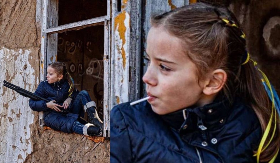 ”Fetița cu bomboană”, imaginea emblematică a războiului din Ucraina care face înconjurul lumii 