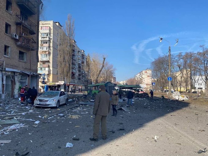 Mai multe explozii puternice au zguduit capitala Ucrainei