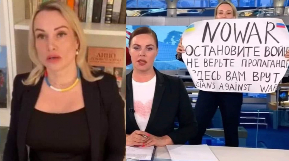 Marina Ovsiannikova, interviu pentru presa occidentală, după protestul în direct: ”Sunt extrem de îngrijorată pentru siguranța mea”