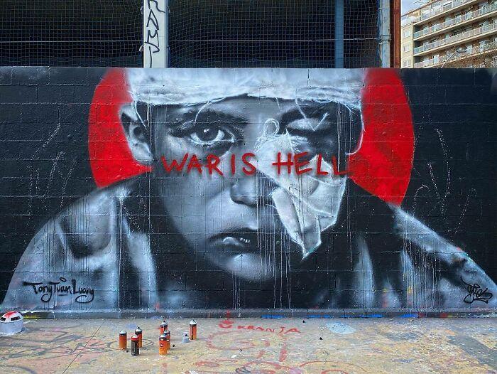 Artiștii stradali susțin Ucraina | Mesaje de pace ilustrate pe zidurile din întreaga lume 756763