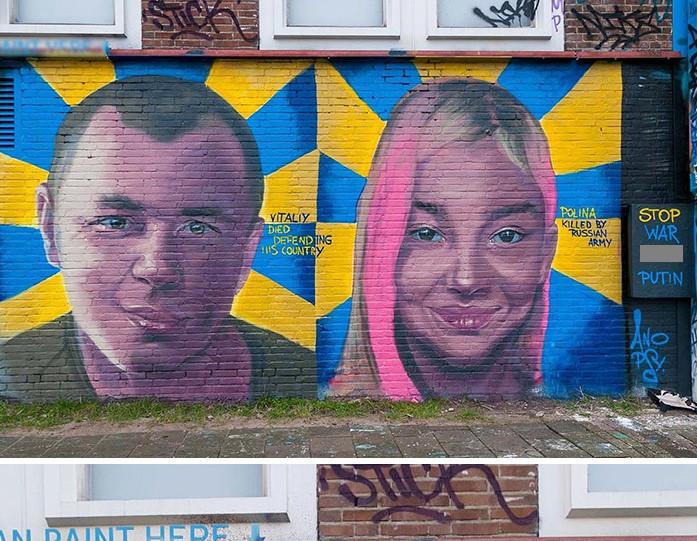 Artiștii stradali susțin Ucraina | Mesaje de pace ilustrate pe zidurile din întreaga lume 756766