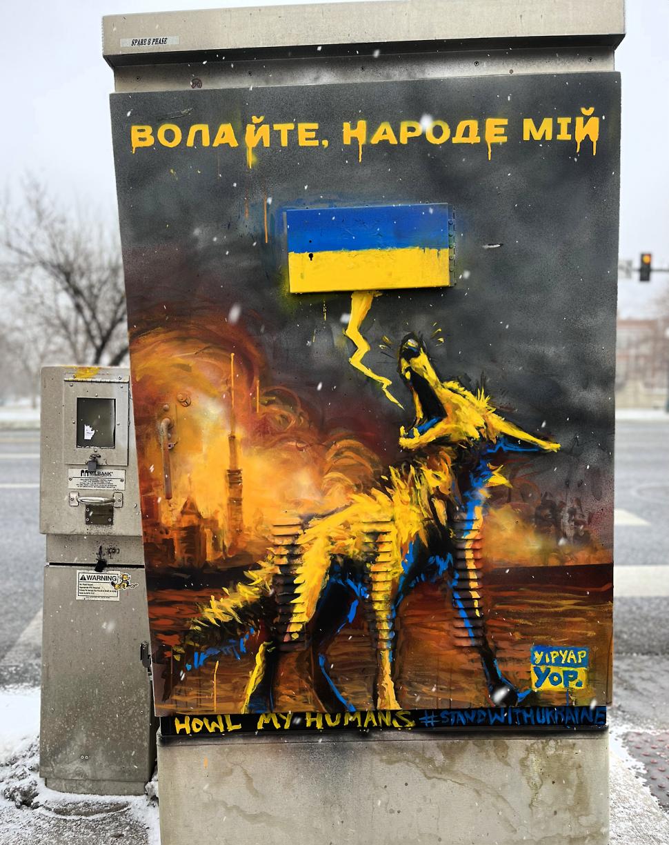 Artiștii stradali susțin Ucraina | Mesaje de pace ilustrate pe zidurile din întreaga lume 756781