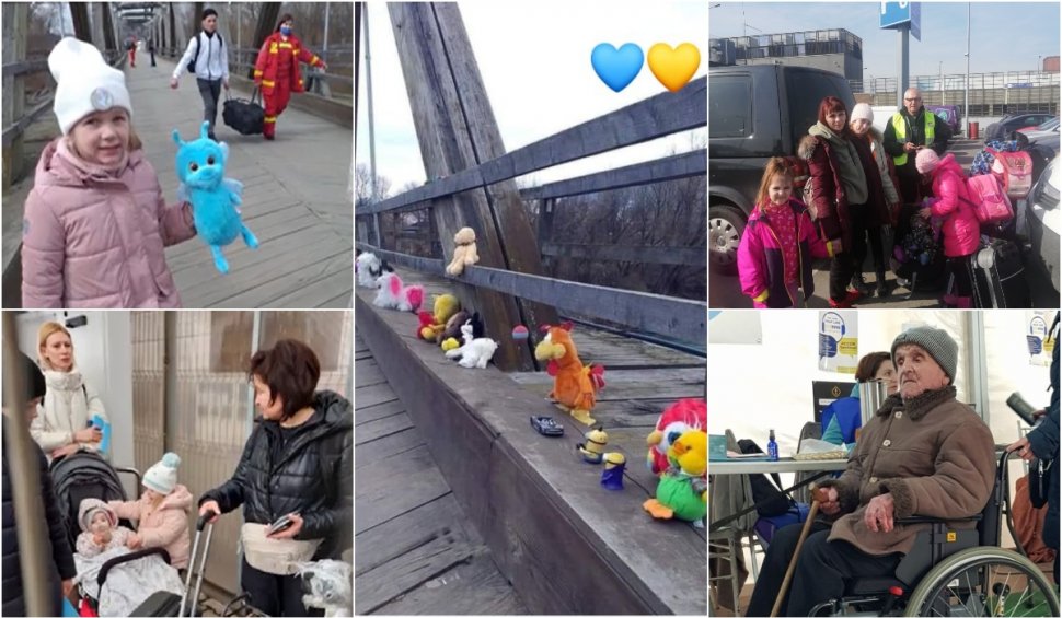 Lacrimi şi poveşti emoţionante din Vama Sighet, un pod de jucării pentru copiii ucraineni care şi-au lăsat în urmă ţara, şi taţii 