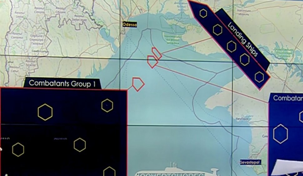 Harta atacurilor pregătite de ruși, din Marea Neagră. 14 nave militare se îndreaptă spre Odesa