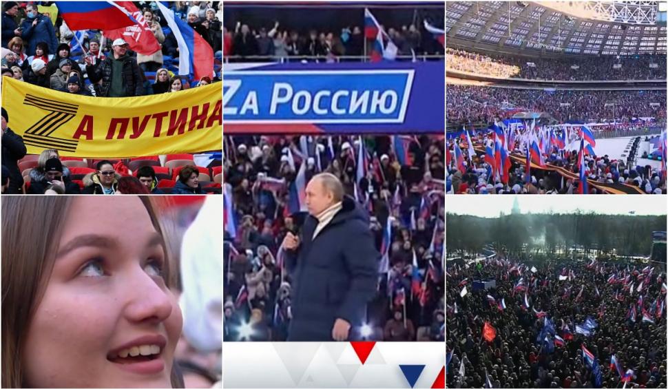 Zeci de mii de ruşi sărbătoresc pe stadion cei 8 ani de la anexarea Crimeei | Teroarea şi bombardamentele continuă în Ucraina 756940