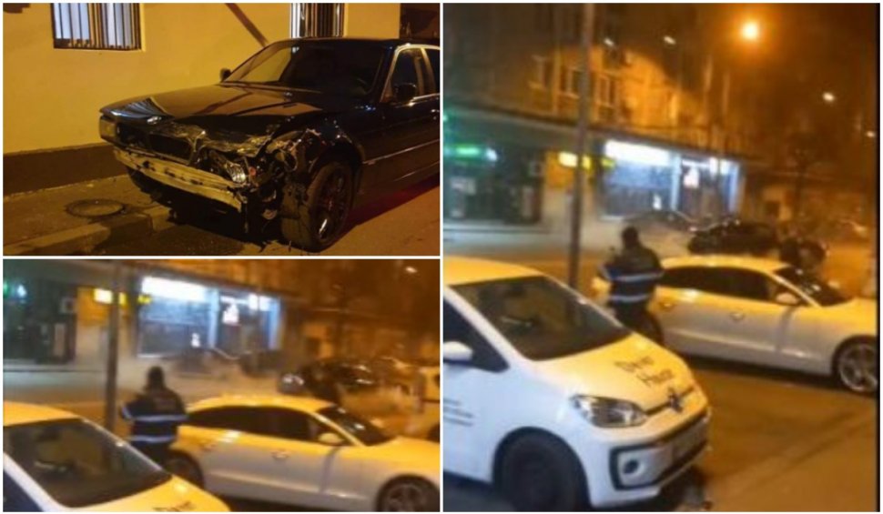 Accident grav provocat de un şofer care făcea drifturi în centrul Ploieștiului