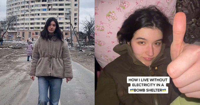 Războiul din Ucraina, viral pe Tik Tok. O tânără a documentat fiecare zi petrecută printre bombardamente