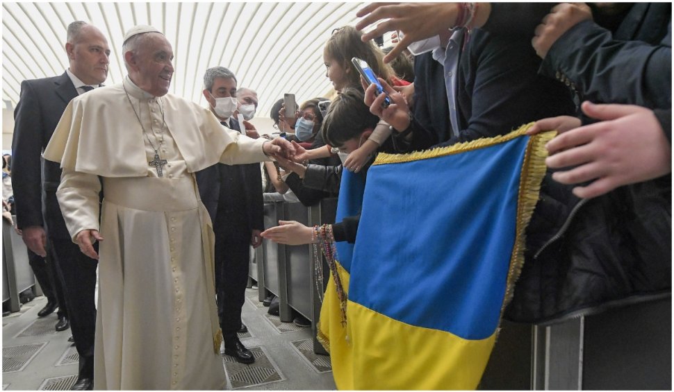 Papa Francisc: războiul din Ucraina este un ”masacru fără sens”: ”Să rămânem aproape de acest popor bătut”