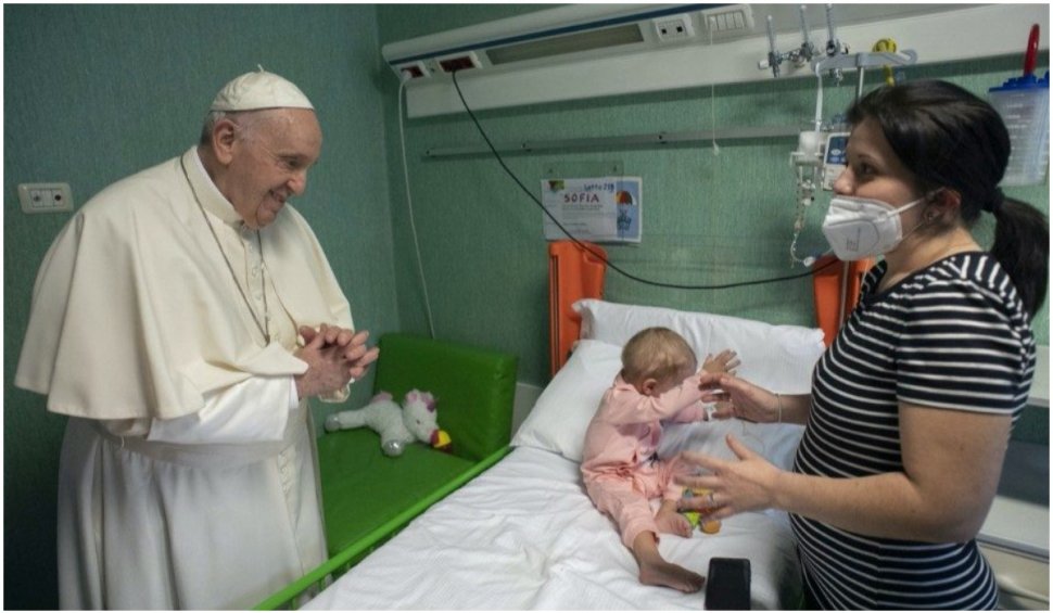 Papa a vizitat copiii ucraineni răniți | ”În numele lui Dumnezeu, vă cer: opriți acest masacru!”