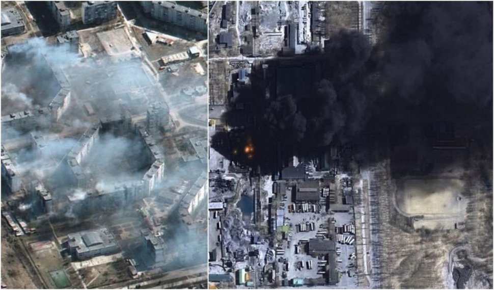 Cum arată marile oraşe din Ucraina după bombardament | Imagini din satelit
