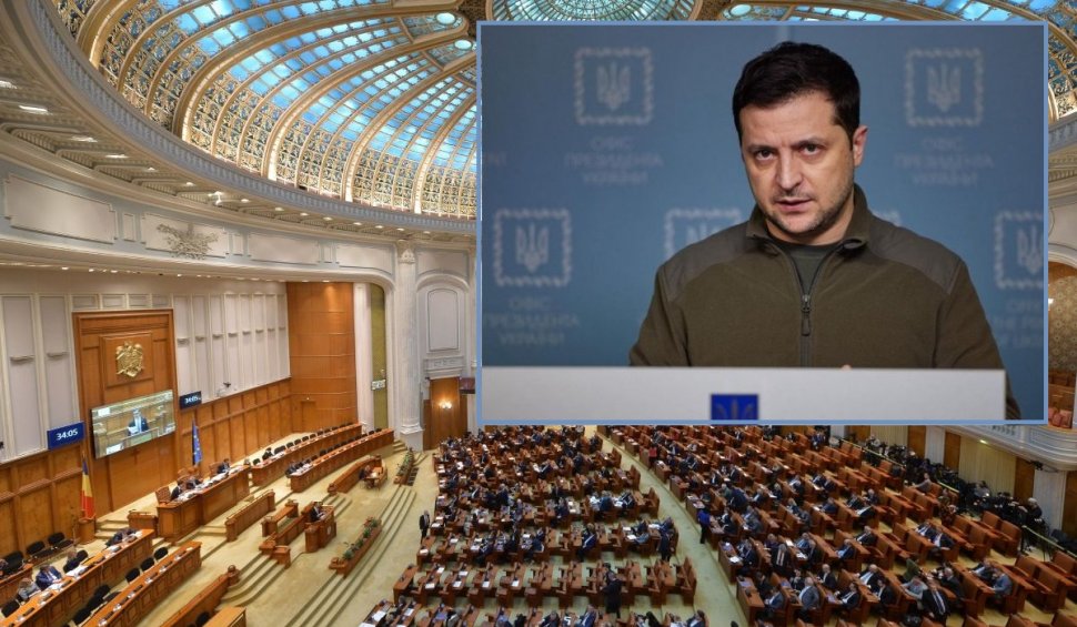 Volodimir Zelenski ar putea să vorbească în Parlamentul României 