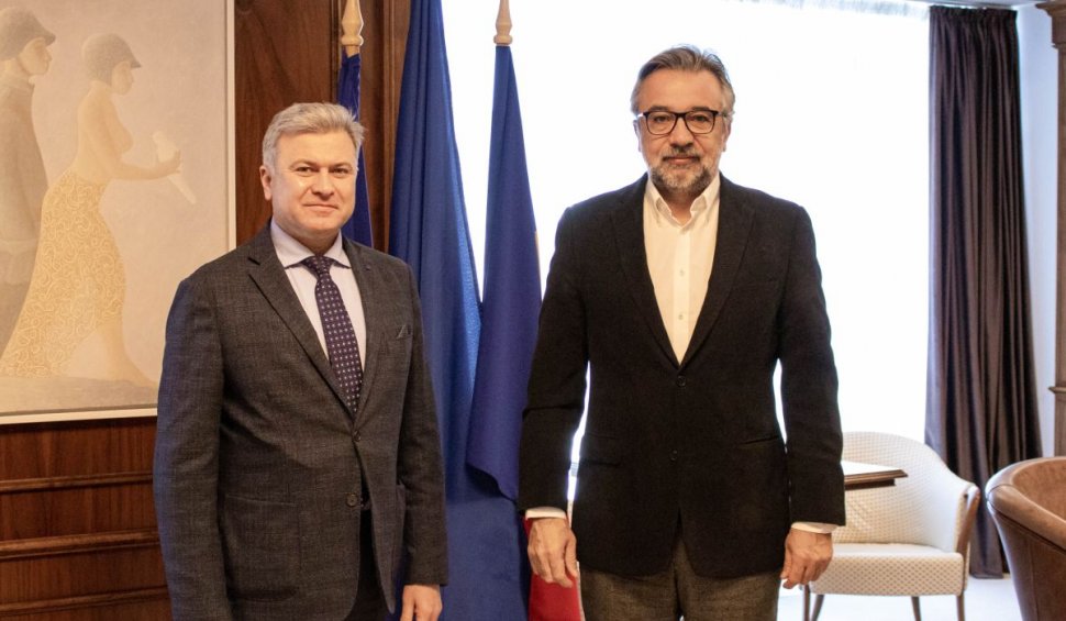 Ministrului Culturii, Lucian Romașcanu, s-a întâlnit cu Ambasadorul Republicii Moldova la București