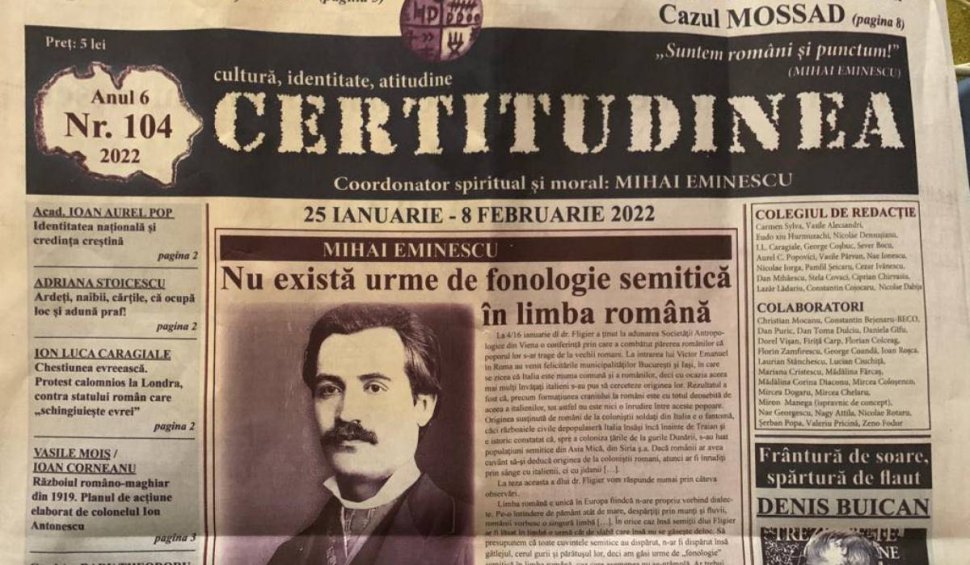 Anchetă internă la Teatrul Național București după ce spectatorii au primit un ziar naționalist | Ministrul Culturii: ”Nimeni din conducere nu a fost informat”