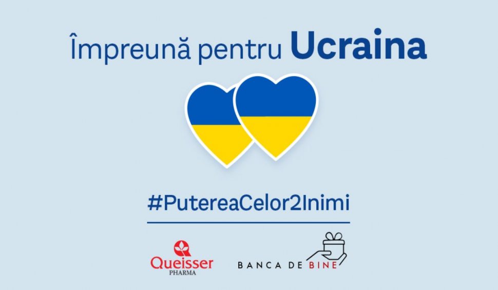 Puterea celor 2 inimi. Queisser Pharma România și Banca de bine, alături de refugiații din Ucraina