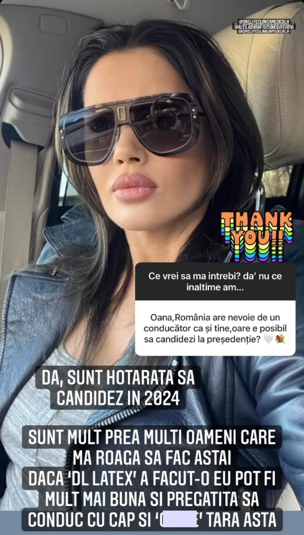 Oana Zăvoranu, hotărâtă să candideze la alegerile prezidențiale din 2024: ”Sunt pregătită să conduc cu cap ţara asta” 758932