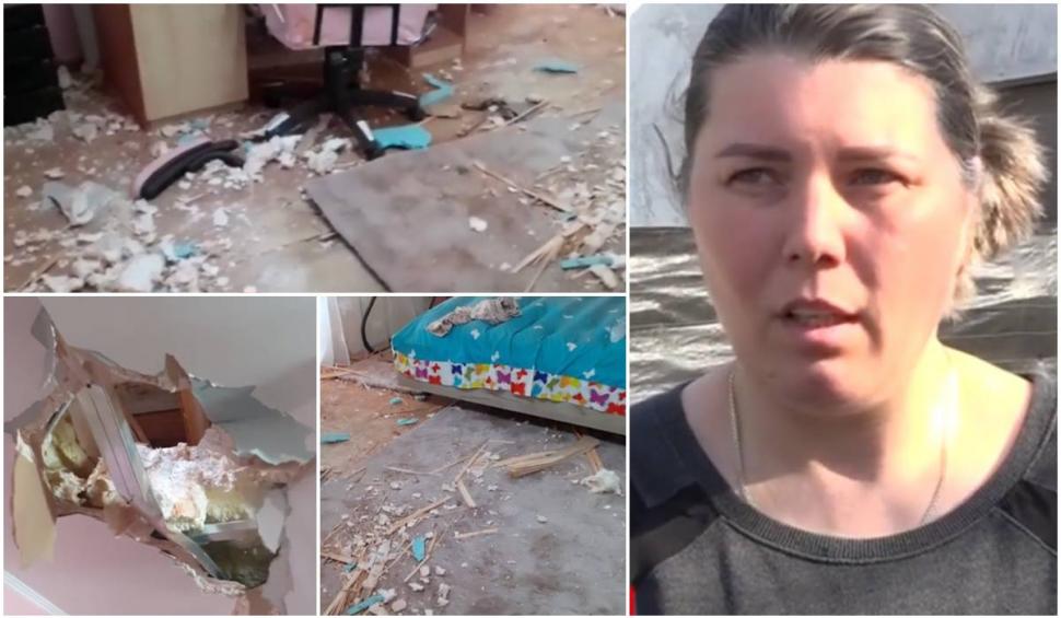 Un specialist estimează viteza cu care a aterizat bolovanul de 40 de kg în casa din Hunedoara 759238