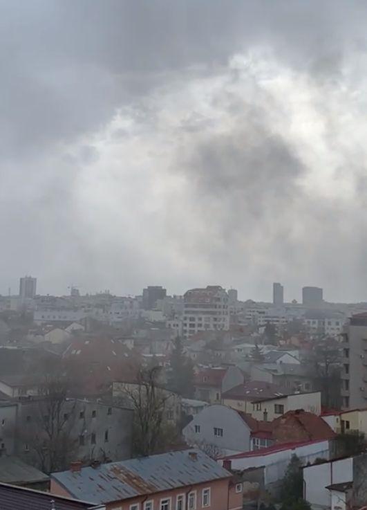 Incendiu puternic în centrul Capitalei 759428