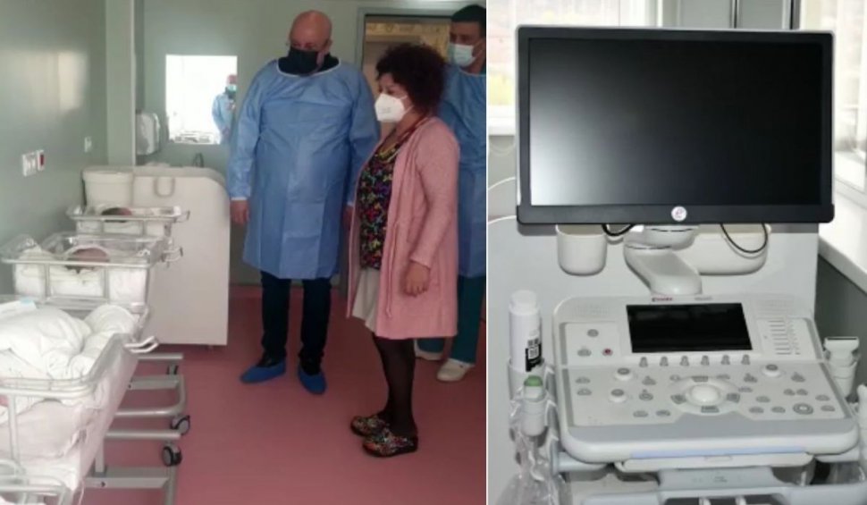 O şansă în plus la viaţă pentru nou-născuţii de la maternitatea din Vâlcea | Ecograf de ultimă generaţie la secţia de Neonatologie