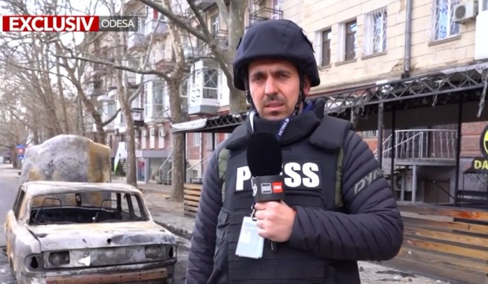 Cristi Popovici, trimisul special Antena 3 în Ucraina, martor al bombardamentelor din Odesa şi Nicolaev: "Armata rusă trage cu bombe cu dispersie în rafală ţintind şi în parcuri, scoli şi gradiniţe" 