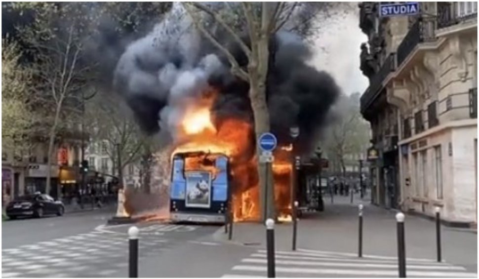 Un incendiu a izbucnit în centrul Parisului