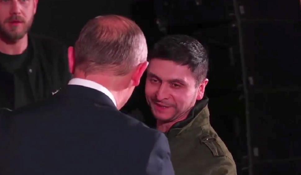 Vladimir Putin și Volodimir Zelenski se luptă în Polonia. Deocamdată, la nivel de sosii 759782