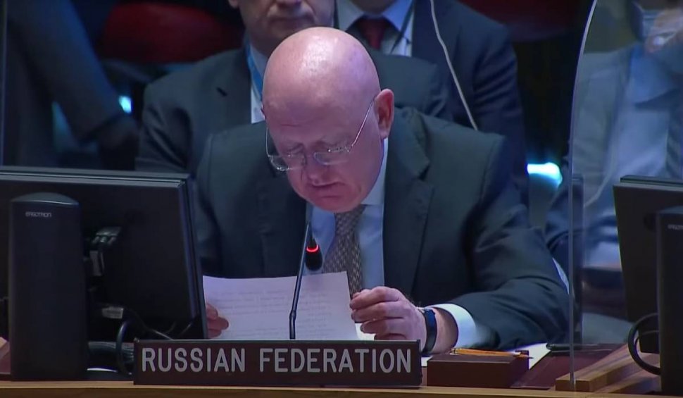 Cum își justifică Rusia invazia în Ucraina la întâlnirea Consiliului de Securitate ONU: ”Nu e altă cale de a aduce pacea în Donbas”
