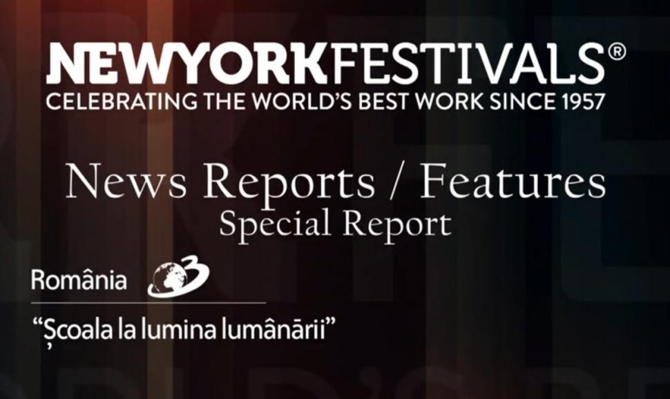 Antena 3, cinci nominalizări la New York Festivals World Best Television & Film 760287