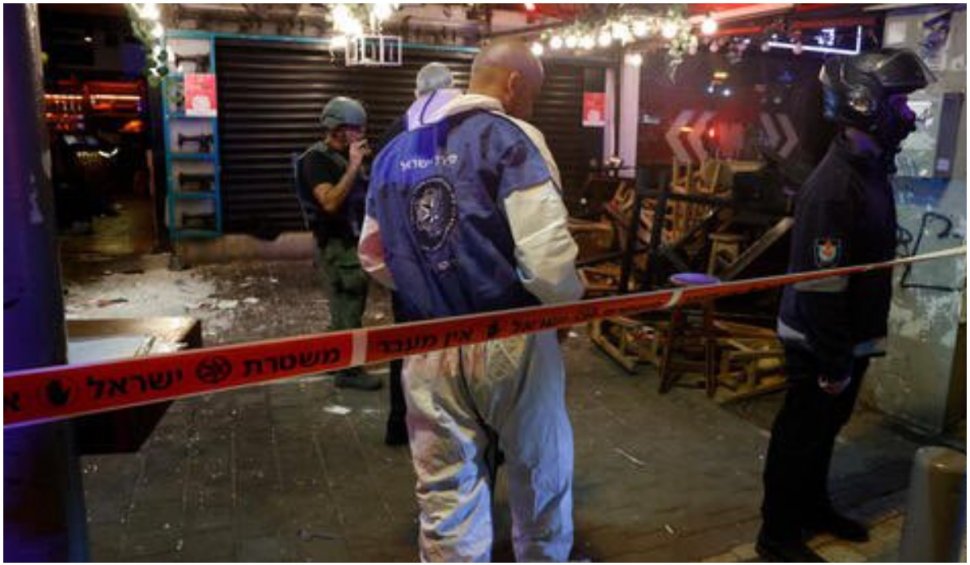 Două persoane au fost împușcate și alte 10 au fost rănite într-un atac terorist în Tel Aviv